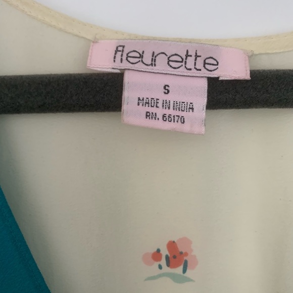 Beautiful Silk Print Umpire Waist Dress - Picture 4 of 6